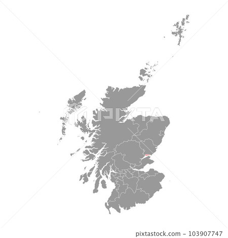 Dundee City map, council area of Scotland. Vector illustration. Dundee City map, council area of Scotland. Vector illustration. 103907747
