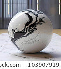 Abstract background of marble sphere 103907919