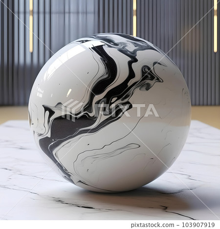 Abstract background of marble sphere 103907919