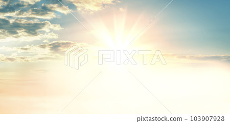 Sunset or sunrise with clouds Sunset or sunrise with clouds 103907928
