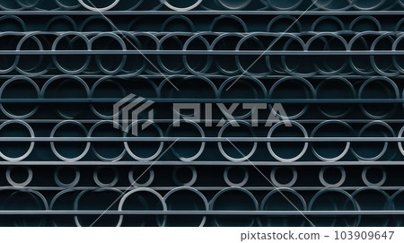 Abstract Modern Geometry Exterior Architecture. Abstract business interior in minimalism. AI Generative. 103909647