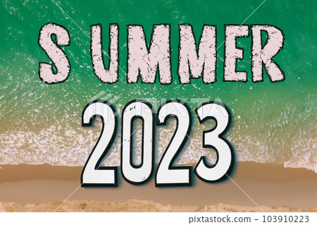 Summer. Summer 2023. Summer concept with the number written on the image. June 21, 2023. Creative idea. Summer. Summer 2023. Summer concept with the number written on the image. June 21, 2023. Creative idea. 103910223