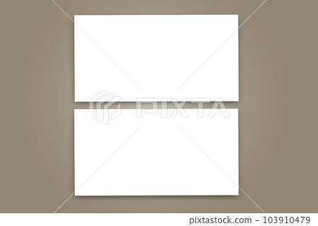 Top view with universal mockup of a two bank card Top view with universal mockup of a two bank card 103910479