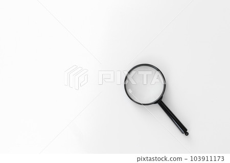 Magnifying glass isolated on white 103911173