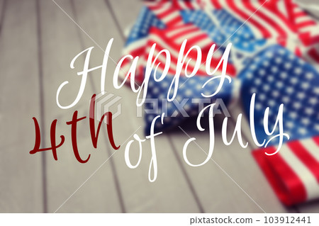 Happy Fourth of July USA Flag Happy Fourth of July USA Flag 103912441