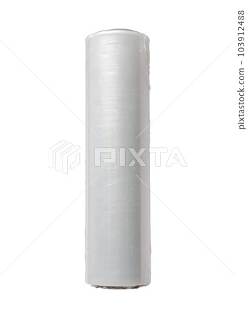 Roll of cling film isolated on white background Roll of cling film isolated on white background 103912488