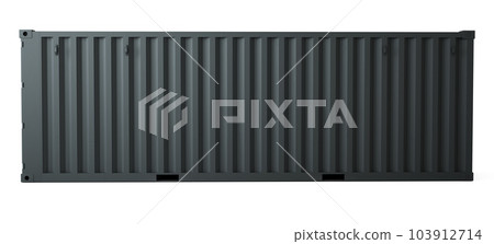 3d rendering of gray container cargo on white background 3d rendering of gray container cargo on white background 103912714