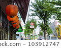 downtown red lanterns 103912747