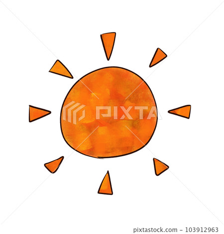 水彩手繪陽光插畫 103912963