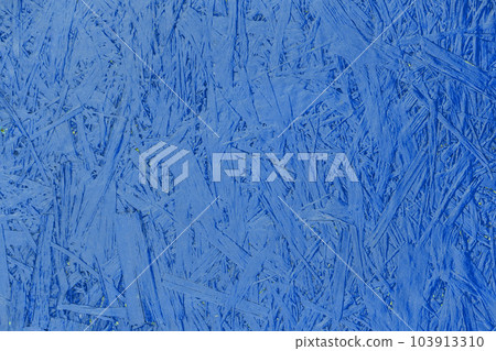 Blue paint chipboard abstract pattern surface pressed wood plywood texture particleboard background 103913310