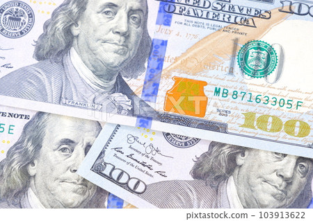 100 dollar banknotes of united states dollars 100 dollar banknotes of united states dollars 103913622