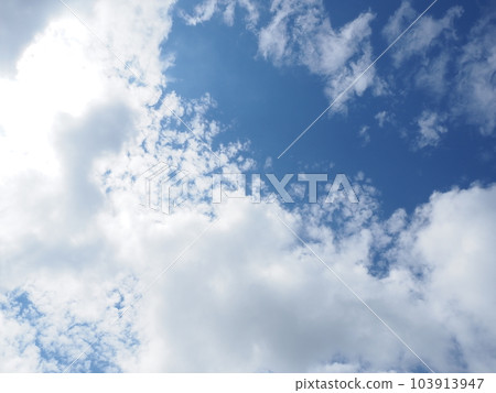 blue sky and white clouds blue sky and white clouds 103913947