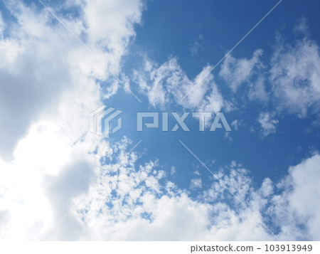 blue sky and white clouds blue sky and white clouds 103913949