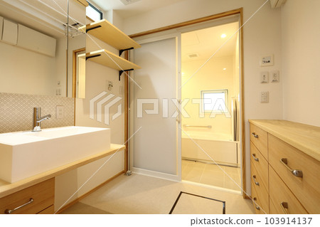 Designer's House Stylish washroom dressing room 103914137