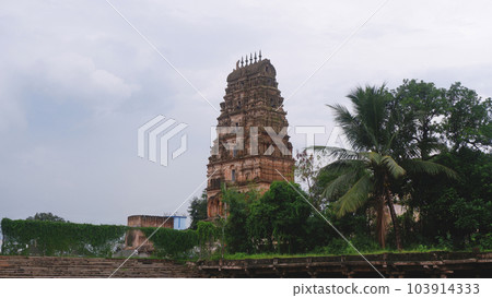 Shri Rama Chandra temple view krom Kolanu, Ammapalli, Shamshabad, Telangana, India 103914333