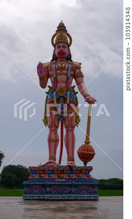 Huge Hanuman Statue near Anjaneya Swamy Temple, Ammapalli, Shamshabad, Telangana, India Huge Hanuman Statue near Anjaneya Swamy Temple, Ammapalli, Shamshabad, Telangana, India 103914348