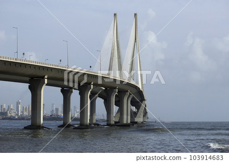 Bandra Worli Sealink Bridge view, Mumbai, Maharashtra, India Bandra Worli Sealink Bridge view, Mumbai, Maharashtra, India 103914683