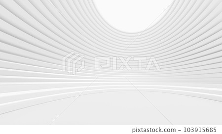 Golden textured podium against plaster textured wall with circular holes sunlit through window. 3d rendering background for product presentation 103915685