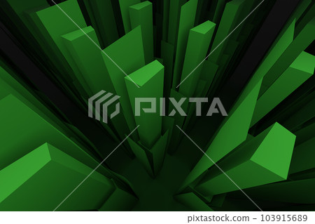 3d rendering abstract background of randomly positioned tall structures 103915689