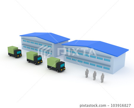 Warehouse and truck 103916827