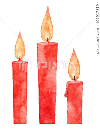Red candle 103917819