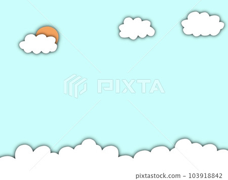 Clouds in sky and shine from back 103918842