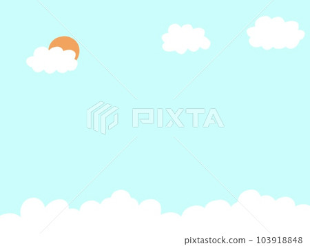 Clouds in sky and shine from back Clouds in sky and shine from back 103918848