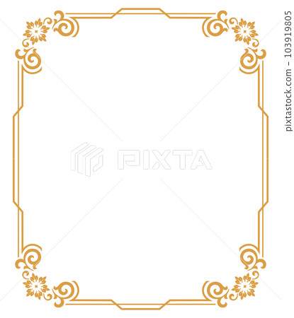 Decorative frame Elegant vector element for design in Eastern style, place for text. Floral golden and white border. Lace illustration for invitations and greeting cards. Decorative frame Elegant vector element for design in Eastern style, place for text. Floral golden and white border. Lace illustration for invitations and greeting cards. 103919805