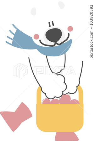 happy valentine's day with polar bear and heart, love concept, flat png transparent element character design happy valentine's day with polar bear and heart, love concept, flat png transparent element character design 103920392