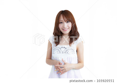 girl on white background girl on white background 103920551