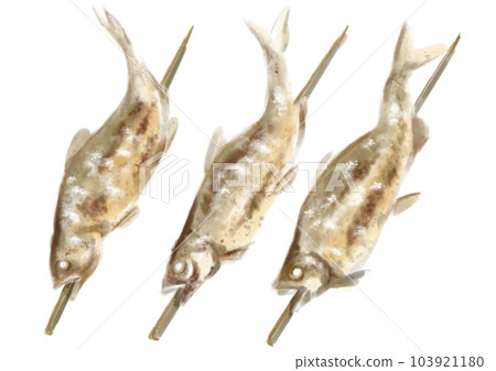 Hand-painted salt-grilled sweetfish_01_1 Hand-painted salt-grilled sweetfish_01_1 103921180