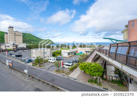 Michi-no-Eki Asamushi Onsen Parking Lot Pedestrian Bridge 103922370
