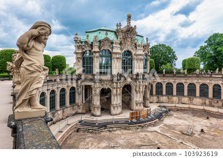 Famous Zwinger palace, Dresdner Zwinger Art Gallery of Dresden, Saxrony, Germany. 103923619