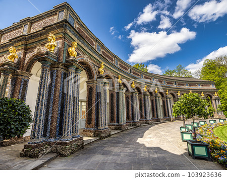 New Palace, Neues Schloss in the park of historical Hermitage Eremitage at Bayreuth, Bavaria, Germany 103923636