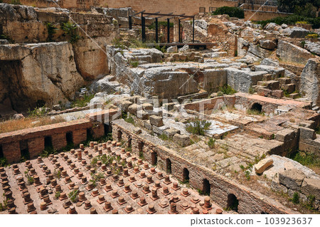 Ruins of Roman bath in Beirut 103923637