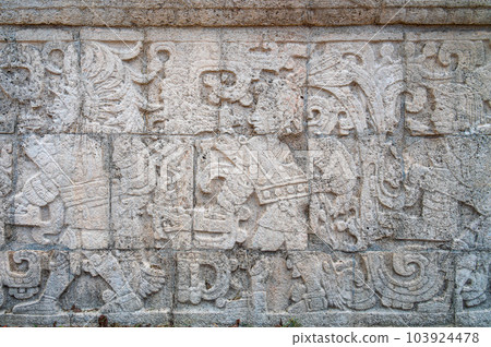 Bas Relief in Chichen Itza 103924478