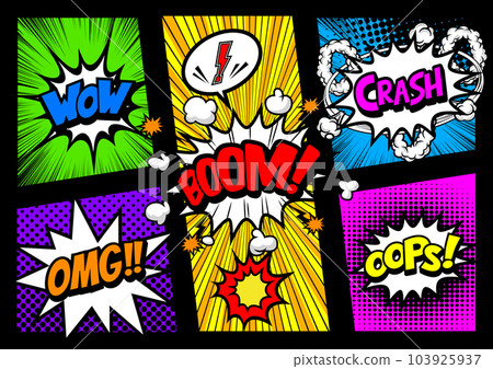 美式漫畫風格面板材質 美式漫畫風格面板材質 103925937