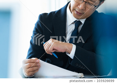 Worried businessman Worried businessman 103926699