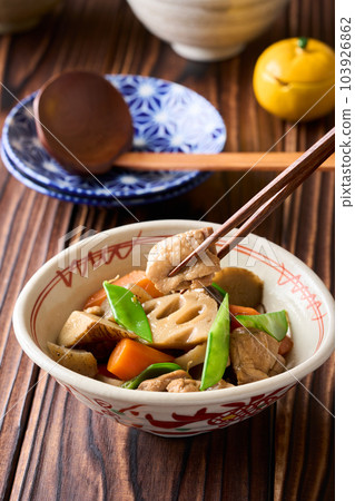 Chikuzen boiled in a bowl 103926862