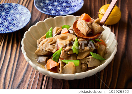 Chikuzen boiled in a bowl Chikuzen boiled in a bowl 103926863