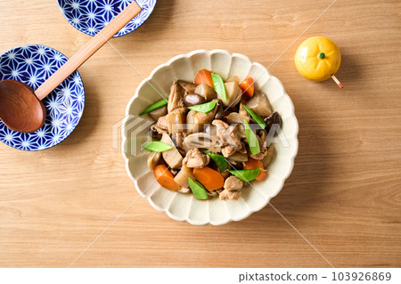 Chikuzen boiled in a bowl Chikuzen boiled in a bowl 103926869