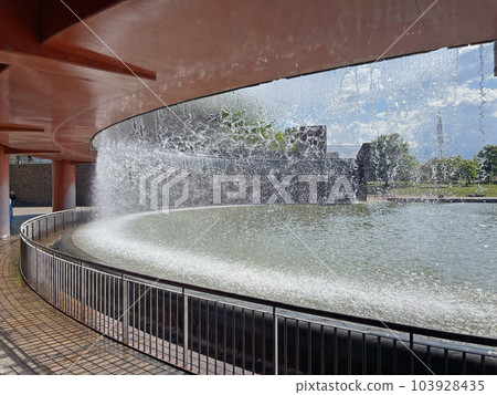 Fugan Canal Kansui Park Minatoirifunecho, Toyama City, Toyama Prefecture Fountain Summer 103928435