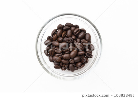 Coffee bean white back Coffee bean white back 103928495