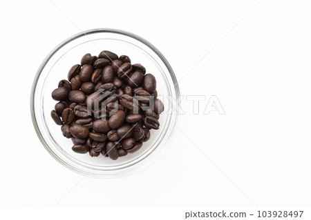 Coffee bean white back Coffee bean white back 103928497