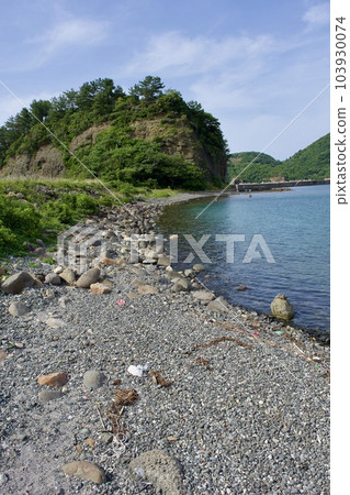 江戶時代建造的天然石材防波堤 103930074