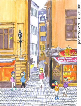 Girls having fun in Stockholm 103932004