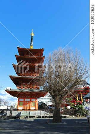 Chiba Choshi Iinuma Kannon five-storied pagoda Chiba Choshi Iinuma Kannon five-storied pagoda 103933628