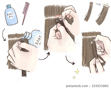 How to remove seal extensions off illustration 103933860