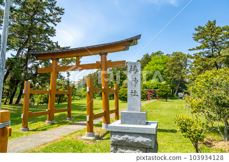 Tsubaki Shrine, Tsubakiyama Coast, Natsudomari Peninsula, Natsudomari Scallop Line Tsubaki Shrine, Tsubakiyama Coast, Natsudomari Peninsula, Natsudomari Scallop Line 103934128