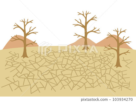 Deserted land background illustration 103934270